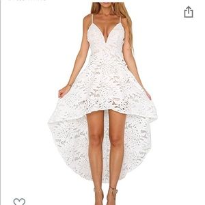 Lace White Dress